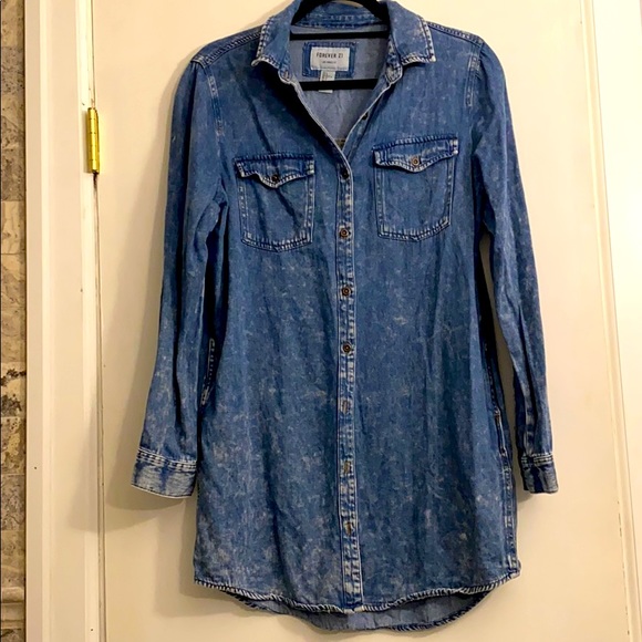 Forever 21 Dresses & Skirts - Forever 21 Jean Dress/Shirt